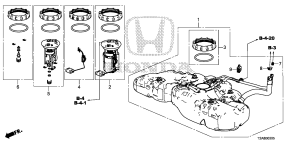 honda B__0305 ТОПЛИВНЫЙ БАК (KD)