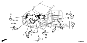 honda B__0750 WIRE HARNESS BRACKET