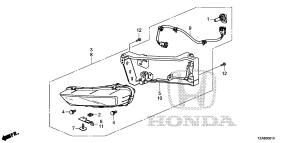 honda B__0810 ПРОТИВОТУМАННАЯ ФАРА (-