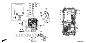 honda B__1303 БЛОК УПРАВЛЕНИЯ (ENGINE ROOM) (2)