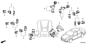 honda B__1355 PARKING SENSOR (-