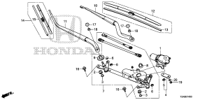 honda B__1400 FRONT WINDSHIELD WIPER