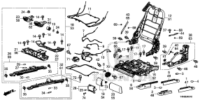 honda B__4040 MIDDLE SEAT COMPONENTS
