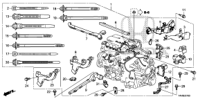 honda E__0700 ENGINE WIRE HARNESS (1.2L) (1.3L)