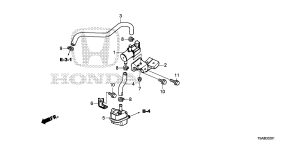 honda E__0201 PURGE CONTROL SOLENOID VA LVE (1.5L)