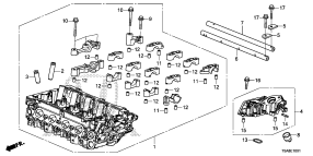 honda E__1001 ГОЛОВКА БЛОКА ЦИЛИНДРОВ (1.5L)