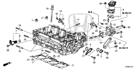 honda E__1011 КЛАПАН ВОЗВРАТА ОГ (1.5L)