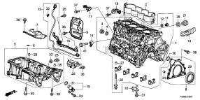 honda E__1400 БЛОК ЦИЛИНДРОВ/ МАСЛЯНЫЙ КАРТЕР