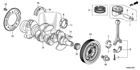 honda E__1600 ПОРШЕНЬ/ КОЛЕНЧАТЫЙ ВАЛ