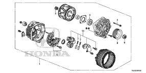 honda E__0610 ГЕНЕРАТОР (MITSUBISHI) (1. 2L) (1.5L)