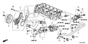 honda E__1500 ВОДЯНОЙ НАСОС (1.2L) (1.5L)
