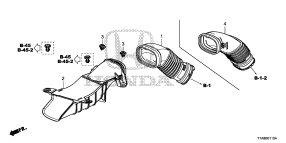 honda B__0110 КАНАЛ ВСАСЫВАНИЯ ВОЗДУХА (1.5L)