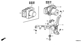 honda B__2410 ПРОТИВОБЛОКИРОВОЧНОЕ УСТРОЙСТВ/ VSA MODULATOR