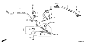 honda B__2710 FRONT LOWER ARM