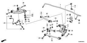honda B__2900 REAR LOWER ARM