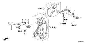 honda E__0801 ВОЗДУХООТВОДНАЯ ТРУБА (2.4L)