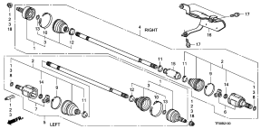 honda B__2100 FRONT DRIVESHAFT (MT)
