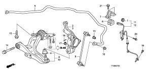 honda B__2700 FRONT LOWER ARM