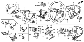 honda B__3110 РУЛЕВОЕ КОЛЕСО (SRS)