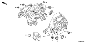 honda B__3611 НАСАДКА КРЕПЛЕНИЯ (REAR)