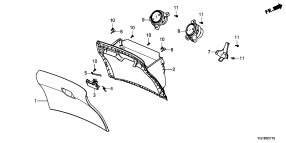 honda B__3715 INSTRUMENT PANEL GARNISH (PASSENGER SIDE)