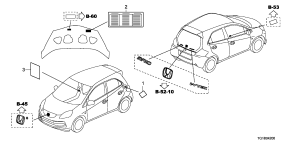 honda B__4200 CAUTION LABELS