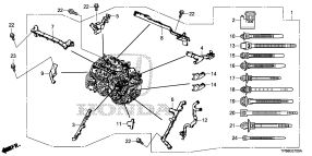 honda E__0700 ENGINE WIRE HARNESS