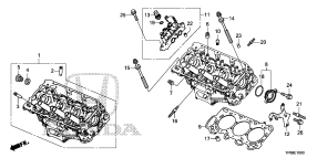 honda E__1000 FRONT CYLINDER HEAD