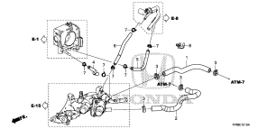 honda E__1510 ШЛАНГ ОХЛАЖДАЮЩЕЙ ЖИДКОСТИ