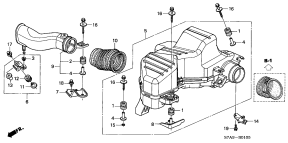 honda B__0105 RESONATOR CHAMBER (1.7L)
