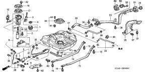 honda B__0300 ТОПЛИВНЫЙ БАК