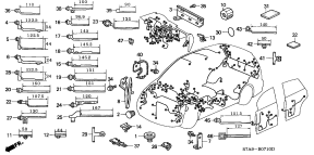 honda B__0710 HARNESS BAND/ СКОБА