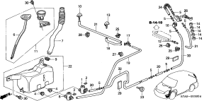 honda B__1500 СТЕКЛООМЫВАТЕЛЬ (-