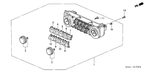 honda B__1700 РЕГУЛИРОВКА ОТОПЛЕНИЯ (1.7L) (-