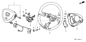 honda B__3111 РУЛЕВОЕ КОЛЕСО (SRS) (2)