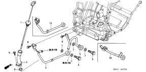 honda ATM0700 ATF PIPE