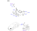 hyundai 9191011 BATTERY WIRING (01/02)