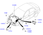 hyundai 9191211 электропроводка отсека двигателя