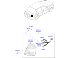 hyundai 9192411 задняя фара