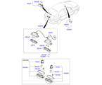 hyundai 9192511 Лампа освещения номерного и внутреннего осв.