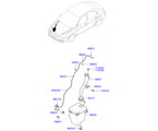 hyundai 9198611 стеклоомыватель ветрового стекла