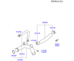 hyundai 2525513 Шланг и трубопровод  охлаждающей жидкости (03/03)