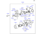 hyundai 3936111 мотор стартера (01/03)