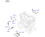 hyundai 2839011 электронный блок управления двигателем (01/03)