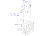 hyundai 25267D11 Система вентиляции картера двигателя