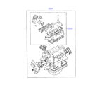 hyundai 2020311 ENGINE GASKET KIT (DIESEL)