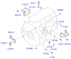 hyundai 20216A11 ENGINE ATTACHMENT (D4A*)