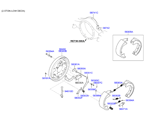 hyundai 50500D12 Барабанный тормозной механизм заднего колеса (02/02)