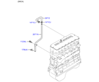 hyundai 25267D11 Система вентиляции картера двигателя (01/02)