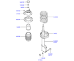 hyundai 5454611 Пружина и стойка передней подвески